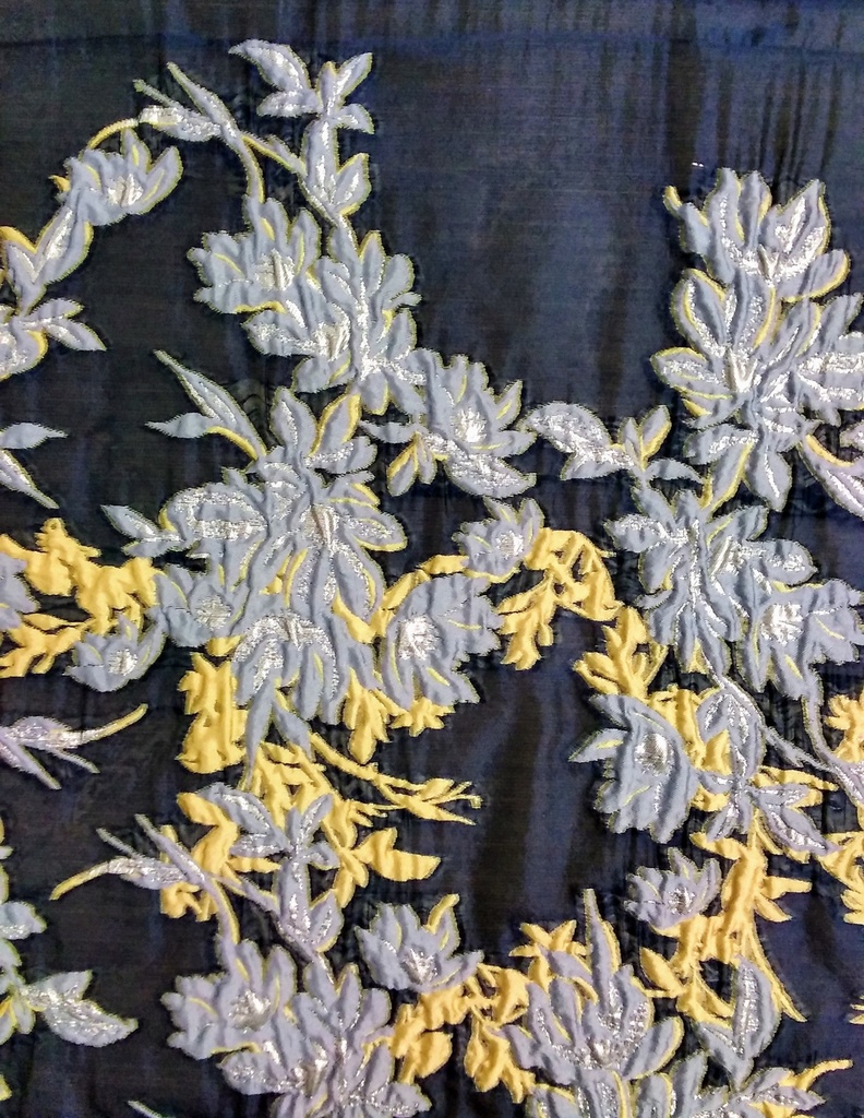 [CH 408(1) 89% POLYESTER 11% METALLICA (155 GLM) (136 CMS)  (JACQUARD)] CH 408 (1)