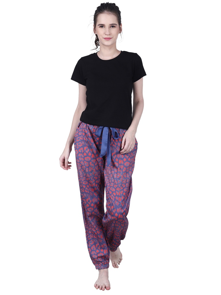 [100% Cotton Womens Sleep Wear Pyjamas] Aurora (Leopard Beauty, CC1, S)
