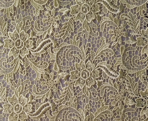 [CH 103 100% POLYESTER (120-125 CMS) (Lace Embroidery)] CH 103