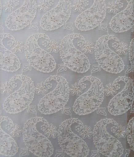 [CH 262 100% SILK (Width: F/W-50/52", C/W-46/48") (103 GLM) (Embroidery)] CH 262