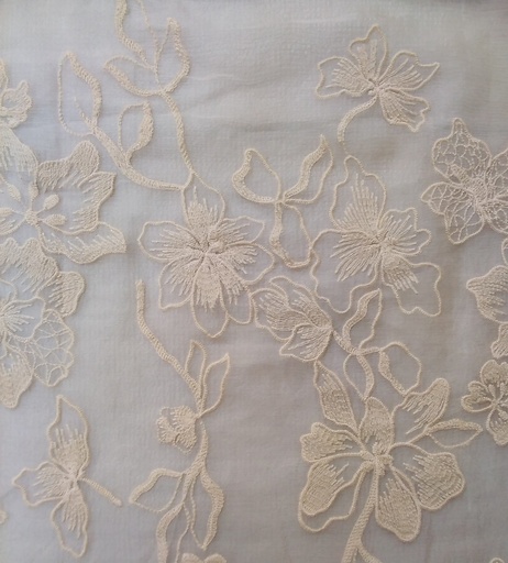[CH 271 100% SILK (Width: F/W-50/52", C/W-46/48") (80 GLM)(Embroidery)] CH 271