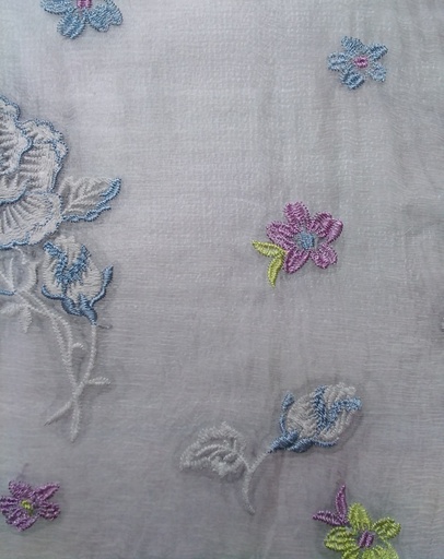 [CH 225, Yarn 100% POLYESTER, Ground 100% SILK  (ABT 64 GLM) (44/46") (Embroidery)] CH 225