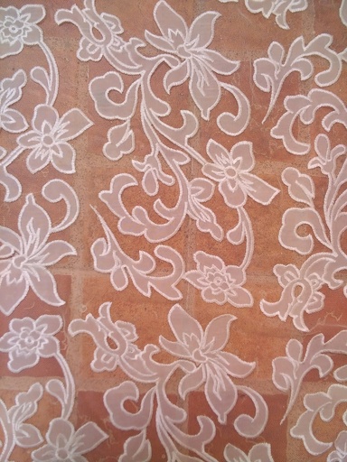 [CH 140 Polyester Chemical Lace (Width- 120- 125 CM)(Embroidery)] CH 140