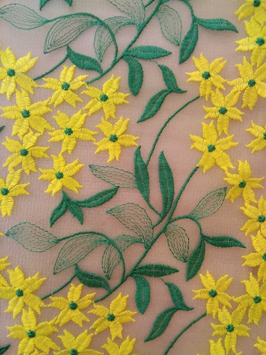 [CH 119 100% POLYESTER (120-125 CMS) (Embroidery Lace)] CH 119