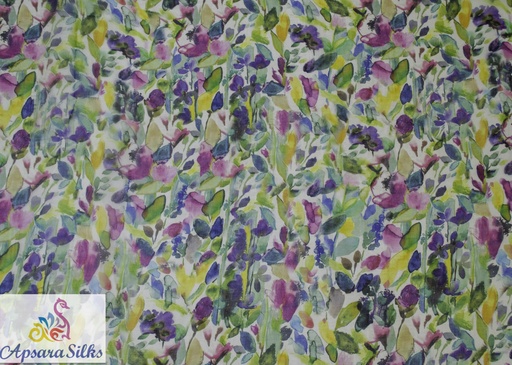 [Printed Woven Fabric 100% Silk 54" 25 GSM] 430STK2018