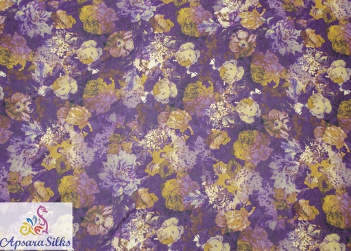 [Printed Woven Fabric 100% Silk 54" 60 GSM] 387 STK2018