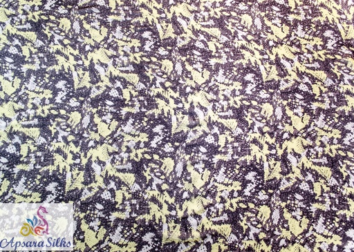 [Printed Woven Fabric 100% Silk 58" 35GSM] 107STK2018