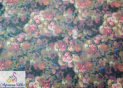 [Printed Woven Fabric Silk Blend 56" 52GSM] 128STK2018