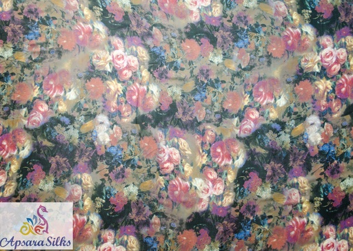 [Printed Woven Fabric 100% Silk 54" 65GSM] 188STK2018