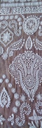 [CH 251 TMC E8553-C/ Base 100% Nylon, Emb 100% Cotton, Width 47/48", 180GSM, Off White] CH 251