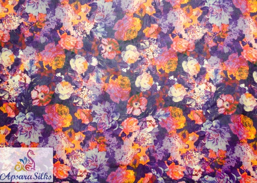 [Printed Woven Fabric Silk Blend 58" 52GSM] 215STK2018