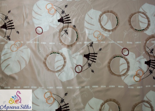 [Printed Woven Fabric 100% Silk 54" 95GSM] 224STK2018
