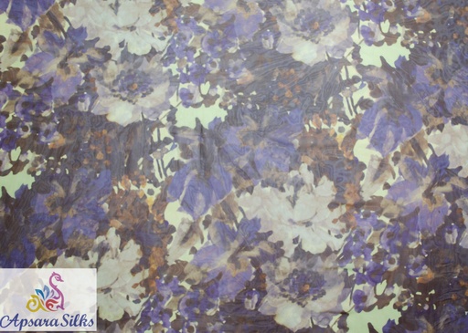 [Printed Woven Fabric 100% Silk 54" 35GSM] 225STK2018