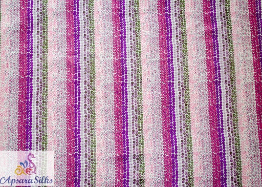 [Printed Woven Fabric 100% Silk 44" 35GSM] 234STK2018