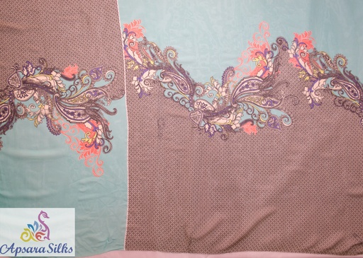 [Printed Woven Fabric 100% Silk 46" 35GSM] 338STK2018