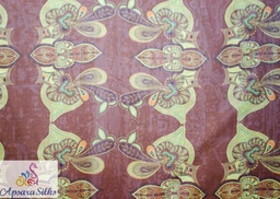 [Printed Woven Fabric 100% Silk 52" 26GSM] 343STK2018